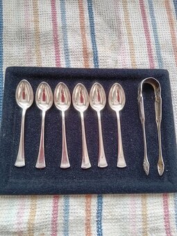 Strieborné lyžičky,naberačky,klieštiny, - 2