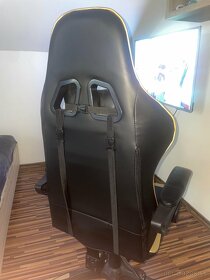 Herná stolička SmileGAME Xtreme s opierkou krku a bedrovej č - 2
