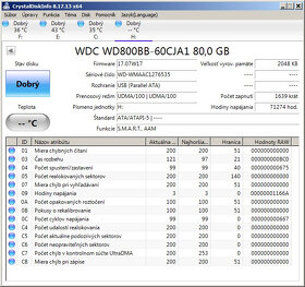 HDD 3,5" WD800BB-60CJA1 80GB PATA-100 2MB cache  7200ot. - 2