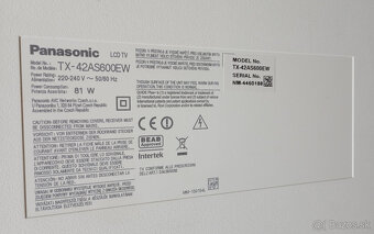 Panasonic TX42AS600EW - smart 100Hz surround - 2