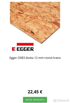 OSB doska 12mm-Velke Kapusany - 2