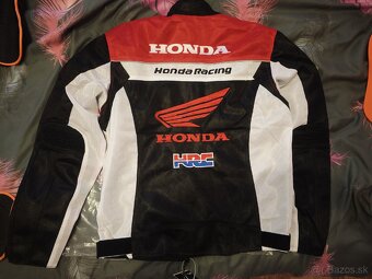 Predám novú motorkársku bundu Honda Racing – letná - 2