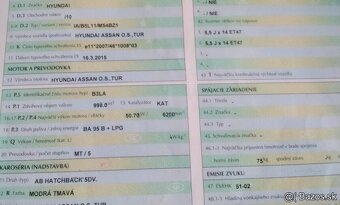 Hyundai i10 1.0 2015 predám MOTOR B3LA, DVERE VODIČOVA STRAN - 2