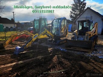 🔥 Prenájom - požičanie minibágrov a nakladačov.🔥 - 2