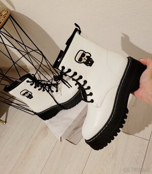 Biele čižmy KL - 2