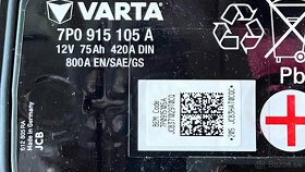 Bateria Varta 75Ah AGM - 2
