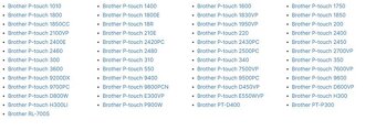 Sada kompatibilních pásek pro BROTHER P-touch - 2