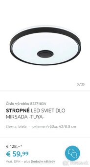 Lampa luster Smart fungcia + zabudovany repoduktor - 2