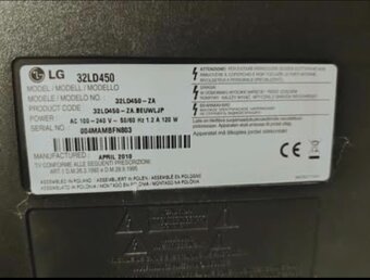 Predám LCD televízor LG 82cm - 2