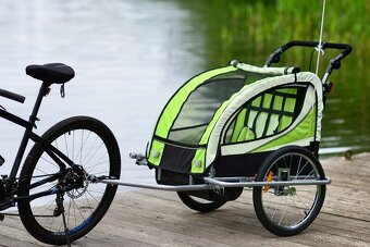 Nový zabalený cyklovozík 2v1, príves z bicykel a trojkolka - 2