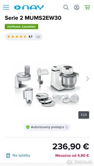 Kuchynský robot Bosch MUM Serie 2 MUMS2EW30 - 2