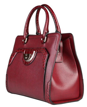 kufríková kabelka bordová cavalli class - nová - 2