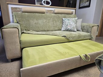 Rozkladacia sedačka s taburetom - 2