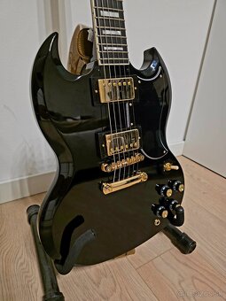 Elektrická gitara Epiphone SG Custom Ebony - 2