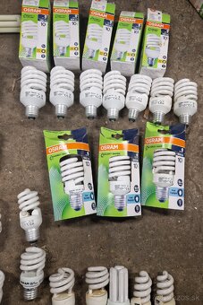 Úsporné žiarivky Osram a iné E27. - 2