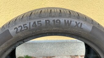 Predam sadu letných pneumatík 225/45R19 Continental v dobrom - 2