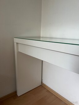 Toaletný stôl Malm + stolička Skruvsta - 2