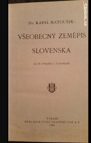 VŠEOBECNÝ ZEMĚPIS SLOVENSKA 1922 - 2
