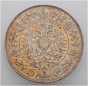 František Josef I. 5 koruna 1900b.z. - 2