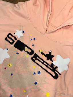 Spider sp5der 100% bavlna ruzova mikina spyder - 2