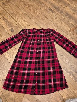 Červené košeľové šaty.RESERVED 152 - 2