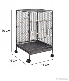 Klietka pre vtáky 46x46x80 nová - 2