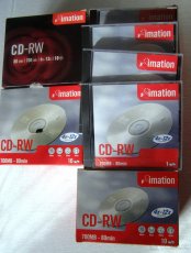 Prepisovateľné záznamové média CD-RW. - 2