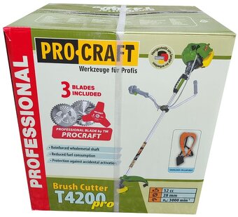 Ručný motorový PROFI benzínový krovinorez kosačka vyžínač - 2
