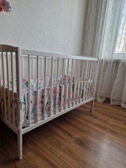 Detska postieľka drevena  biela - 2