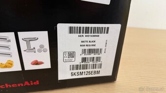 KitchenAid Artisan 5KSM125EBM Úplne Nové - 2