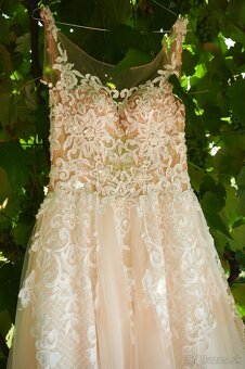 Svadobné šaty Champagne farba 36-38 - 2
