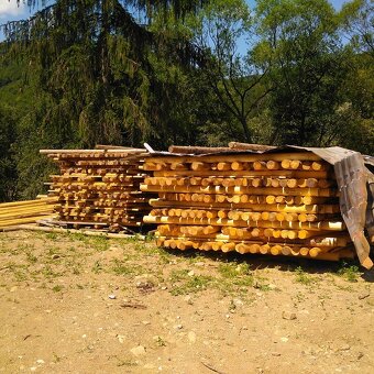 frézovaná guľatina, drevené koly, hranoly - 2