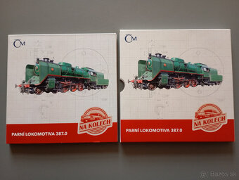 Strieborná minca Na kolesách - Parná lokomotíva 387.0 Mikádo - 2