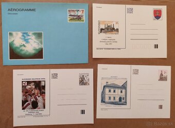 Známky - Súbor 10.ks poštových lístkov a aerogram.. - 2