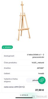 Maliarsky stojan, plátna a akrylové farby - 2