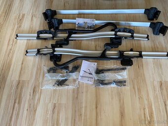 Škoda originál: Strešný nosič + 2x Nosič bicykla na strechu - 2