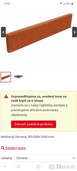 Obrubník červený Semmelrock - 2