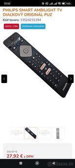 PHILIPS SMART AMBILIGHT TV DIAĽKOVÝ ORIGINÁL PUZ - 2