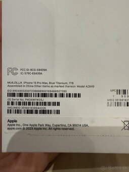 iPhone 15 Pro Max Blue Titanium 1TB - 2
