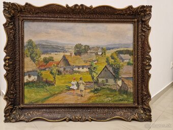 Obraz olejomalba starozitnost - 2