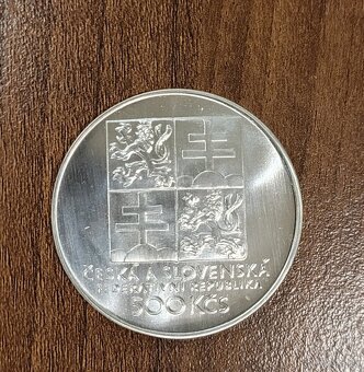 Československý tenis 500Kčs, 100. vyrocie - 2