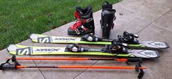 Predám detské lyže, palice,topánky komplet spolu - 2