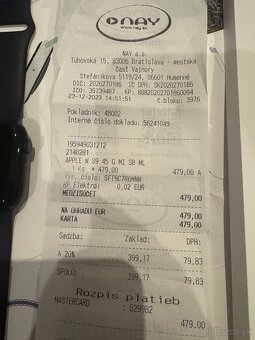 Apple Watch 9, 45mm ZÁRUKA - 2