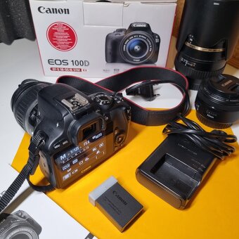 Fotoaparat zrkadlovka Canon eos 100D a objektivy - 2