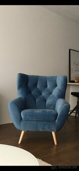 Kreslo VOSS + taburet - 2