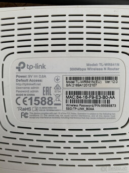 Predám wi-fi router TP-Link TL-WR841N, ver. 12.0 - 2