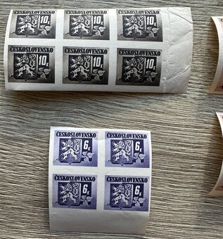 Zbierka známok Československo lev v štíte - 2