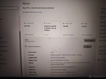 Predam HP ProBook 440 G7 Intel i5 14'  64GB RAM 2.5TB SSD - 2