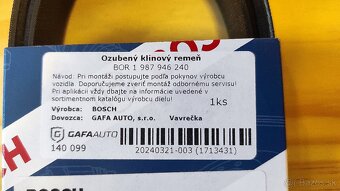BOSCH 6 PK 1050 - BOR 1 987 946 240 - 2