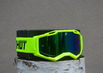 Predám okuliare shot žlté fluo zr. sklo modré - 2